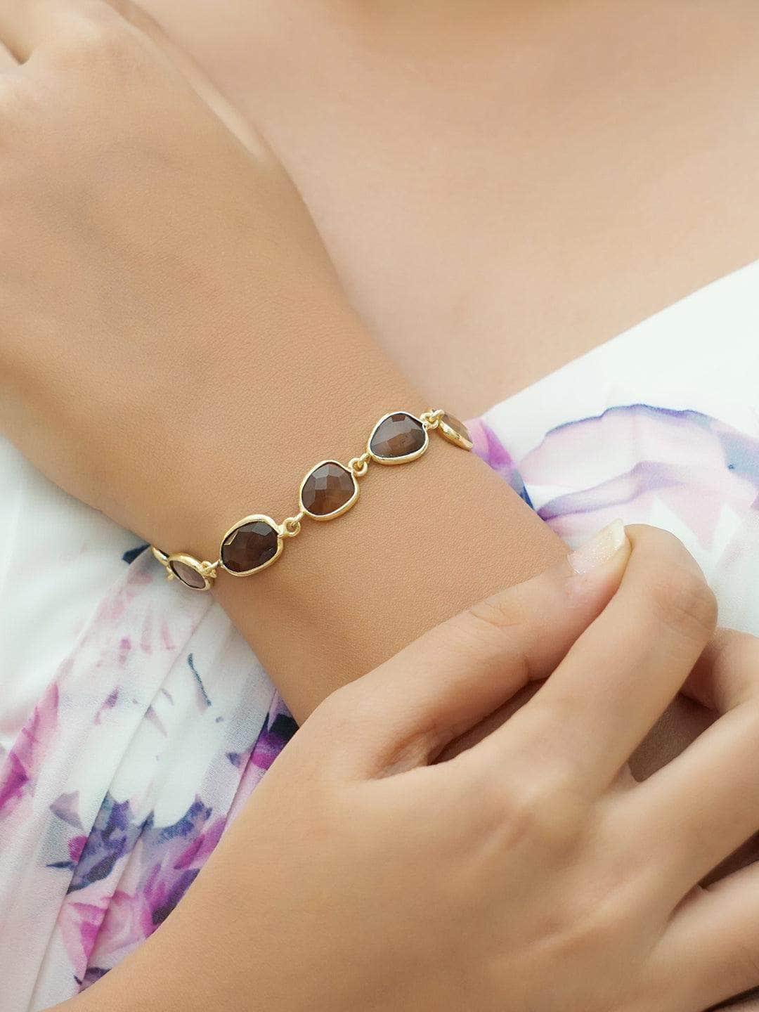 Ishhaara Tiger Eye Sparkler Bracelet