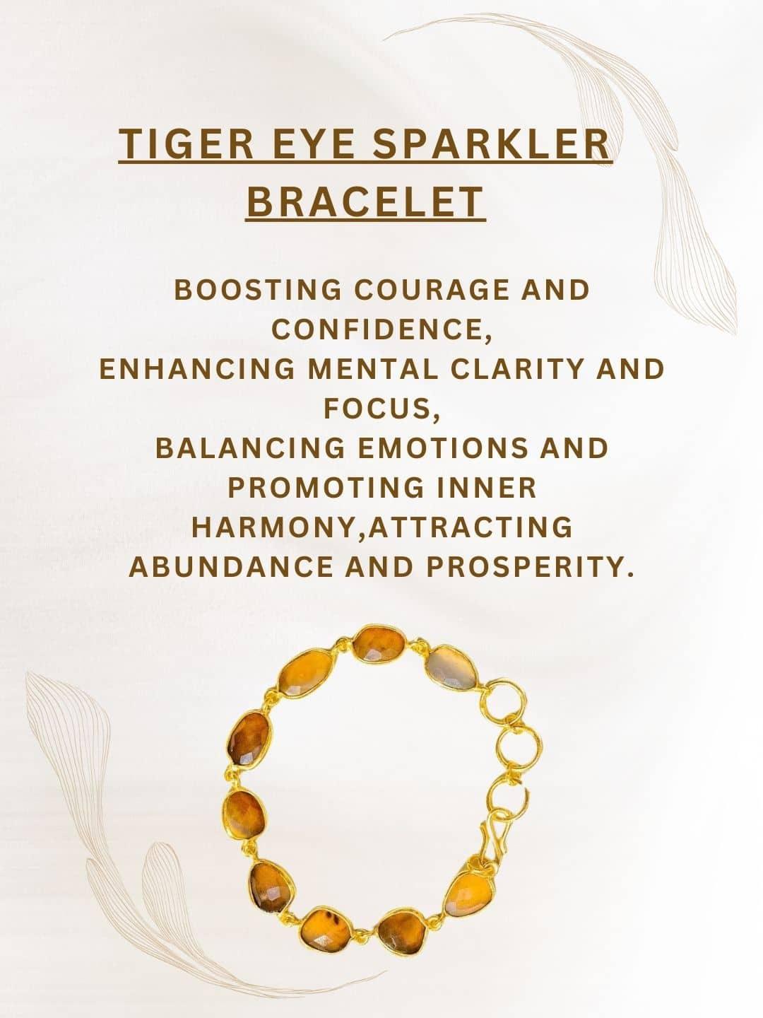 Ishhaara Tiger Eye Sparkler Bracelet