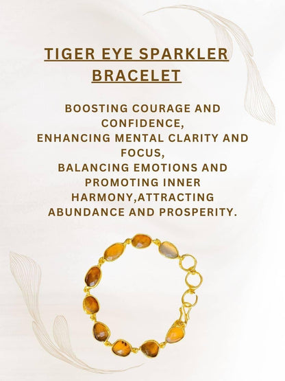 Ishhaara Tiger Eye Sparkler Bracelet