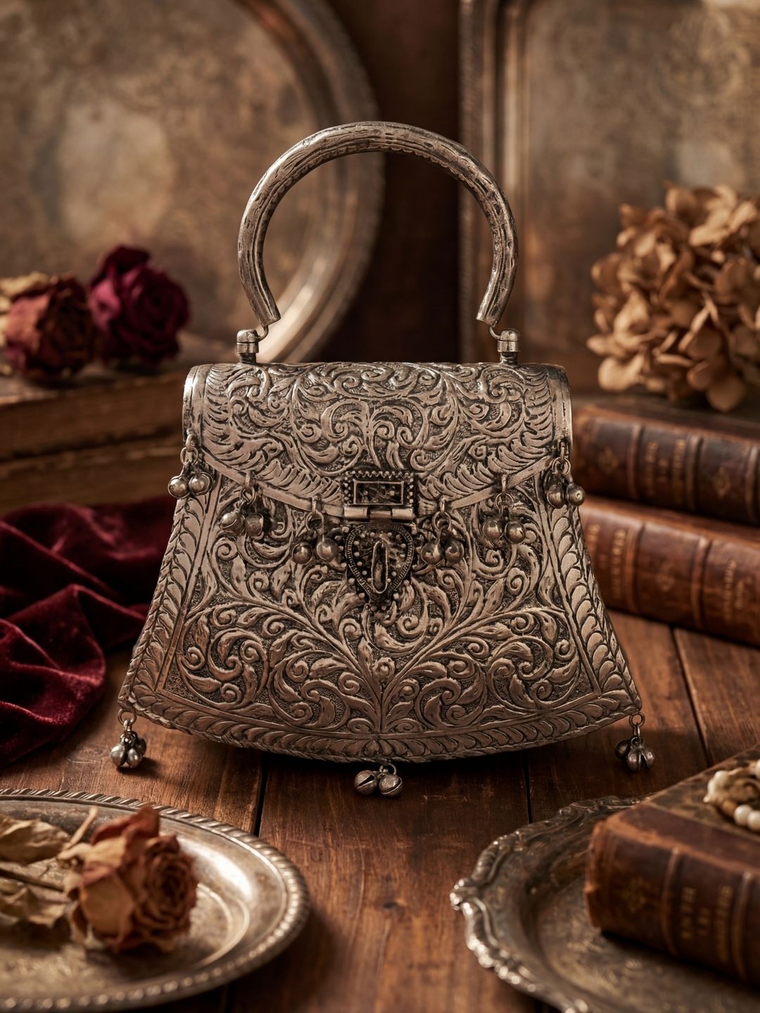 Ishhaara Timeless German Silver Bag