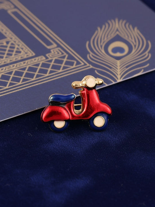 Ishhaara Tiny Scooter Brooch