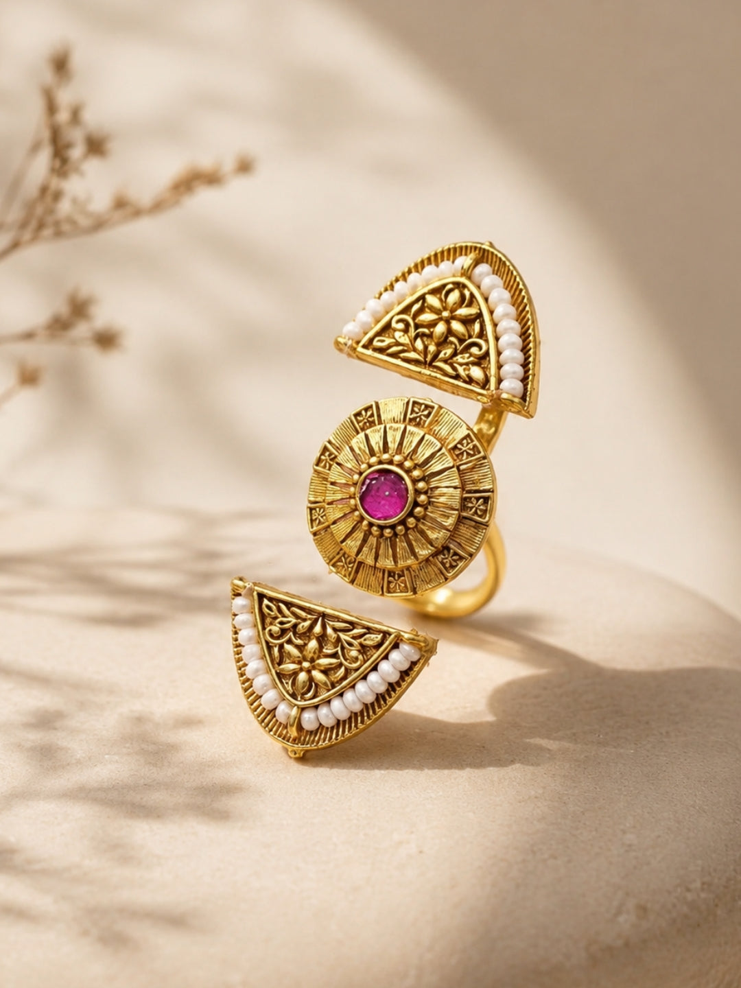Ishhaara Tradition Dual Finger Ring