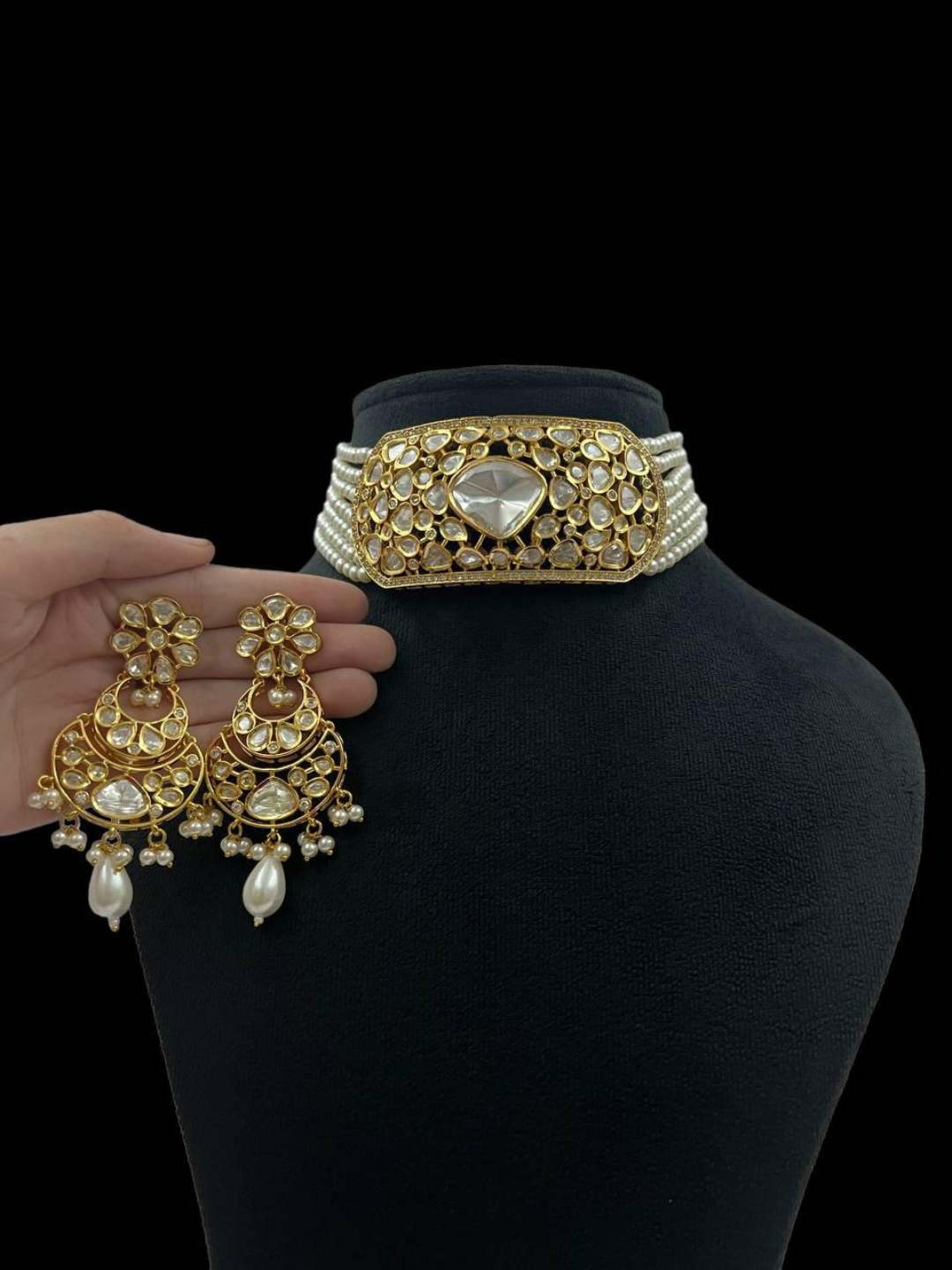 Ishhaara Traditional Antique Polki Choker