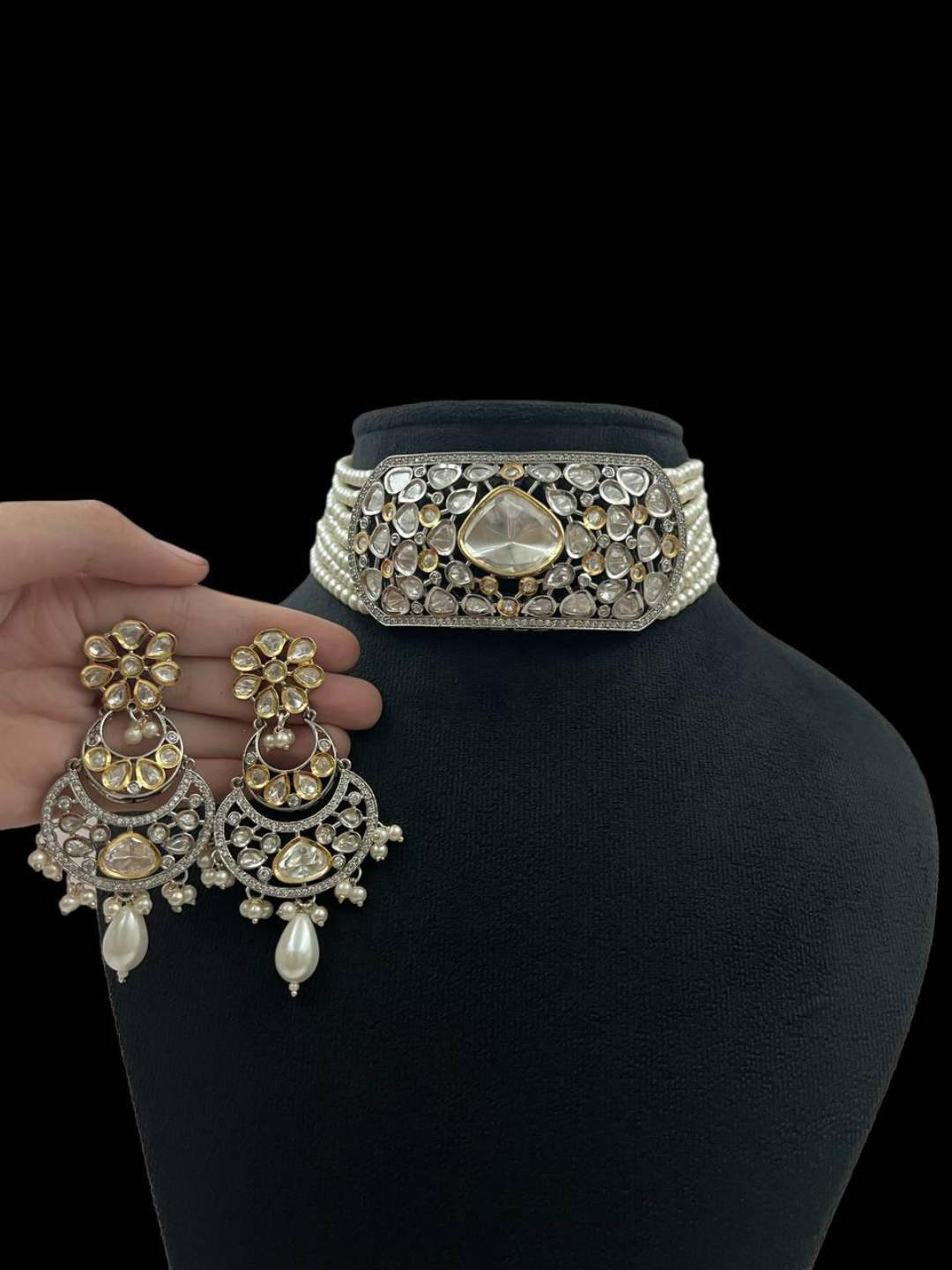 Ishhaara Traditional Antique Polki Choker
