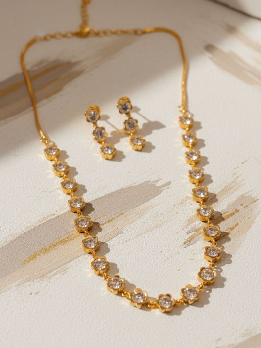 Ishhaara Traditional Attigai Necklace Set