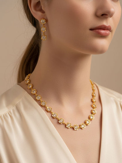 Ishhaara Traditional Attigai Necklace Set