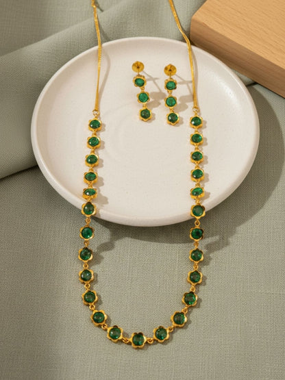 Ishhaara Traditional Attigai Necklace Set