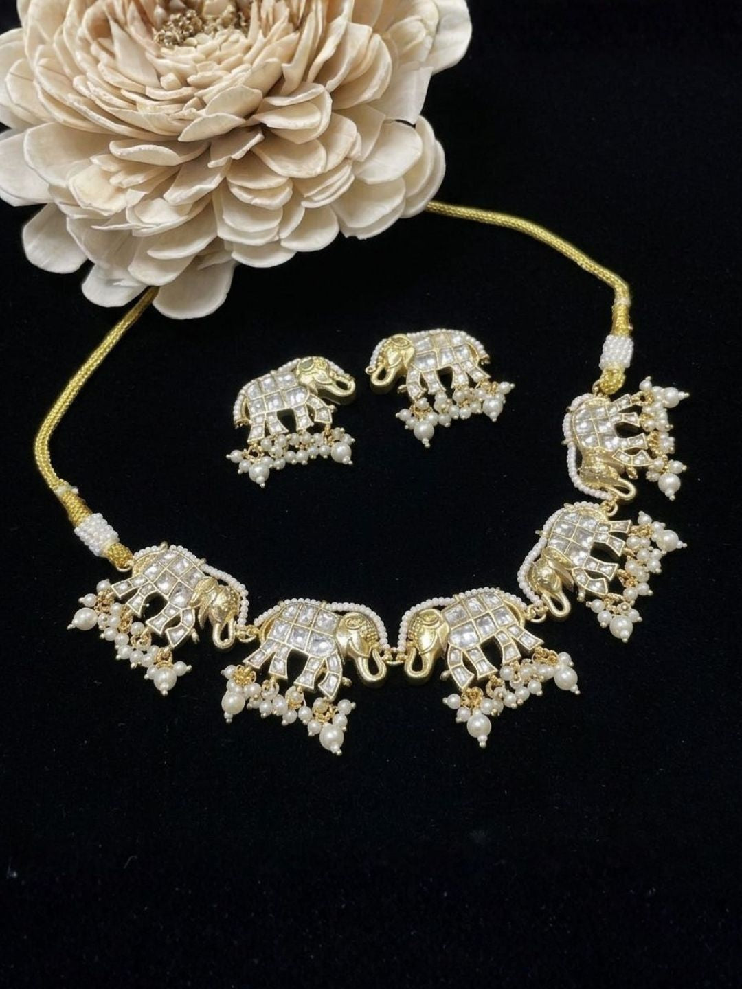 Ishhaara Traditional Elephant Necklace