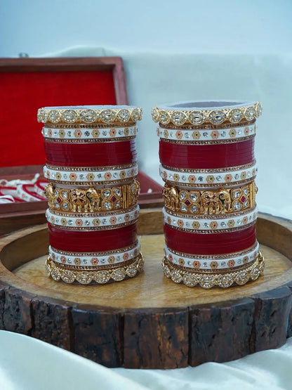 Ishhaara Traditional Elephant Shaped Bridal Chooda