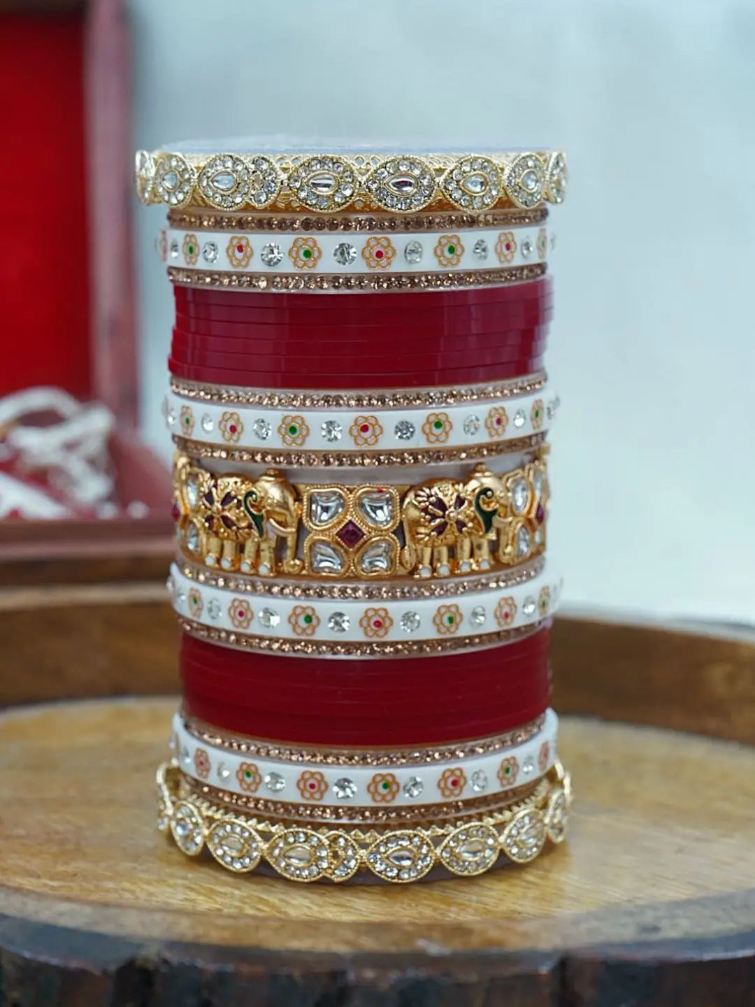 Ishhaara Traditional Elephant Shaped Bridal Chooda