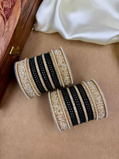 Ishhaara Traditional Fancy Cubic Zirconia Bangles
