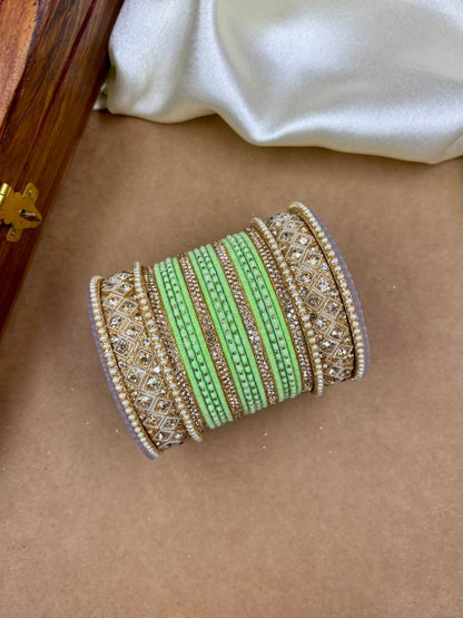 Ishhaara Traditional Fancy Cubic Zirconia Bangles