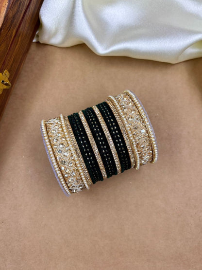 Ishhaara Traditional Fancy Cubic Zirconia Bangles