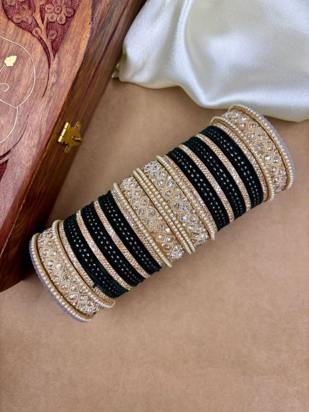 Ishhaara Traditional Fancy Cubic Zirconia Bangles