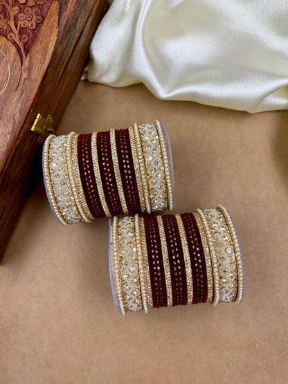 Ishhaara Traditional Fancy Cubic Zirconia Bangles