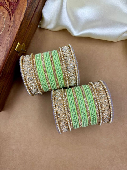 Ishhaara Traditional Fancy Cubic Zirconia Bangles