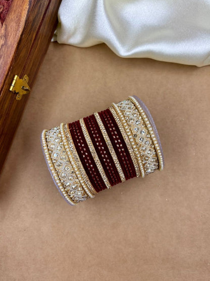 Ishhaara Traditional Fancy Cubic Zirconia Bangles