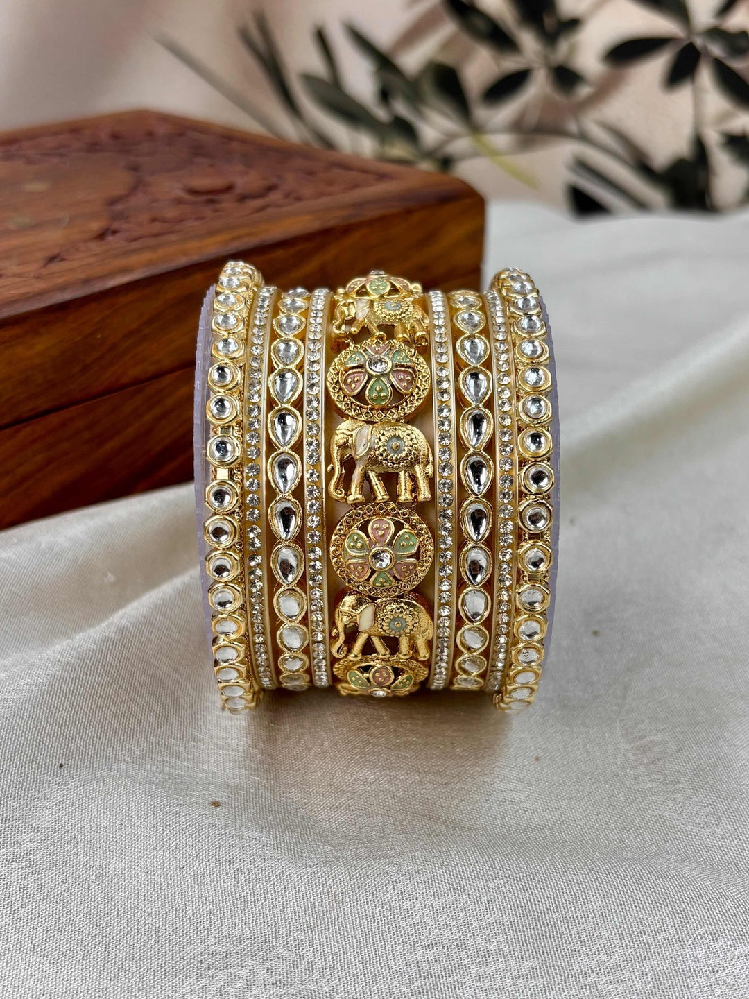 Ishhaara Traditional Gold Bangle Sets for Women - view 4