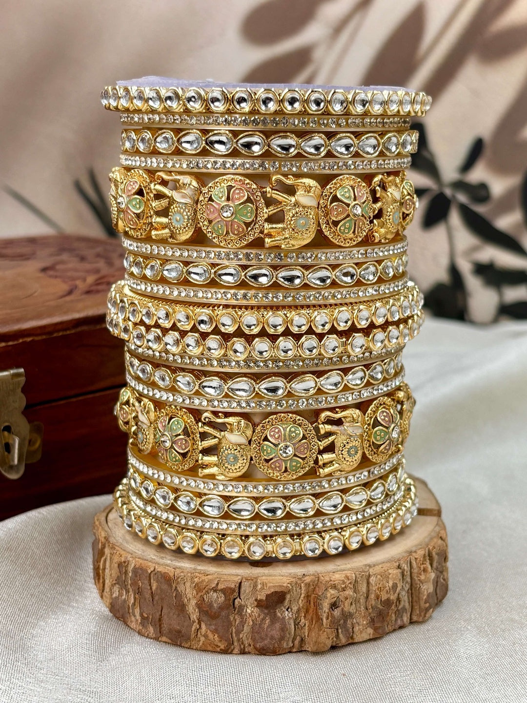 Ishhaara Traditional Gold Bangle Sets for Women - view 6