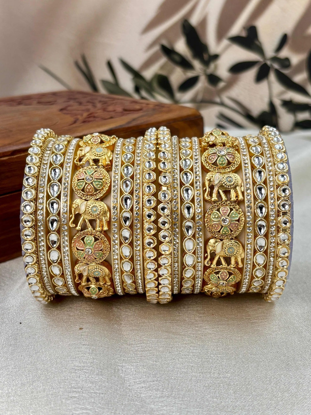 Ishhaara Traditional Gold Bangle Sets for Women - view 7