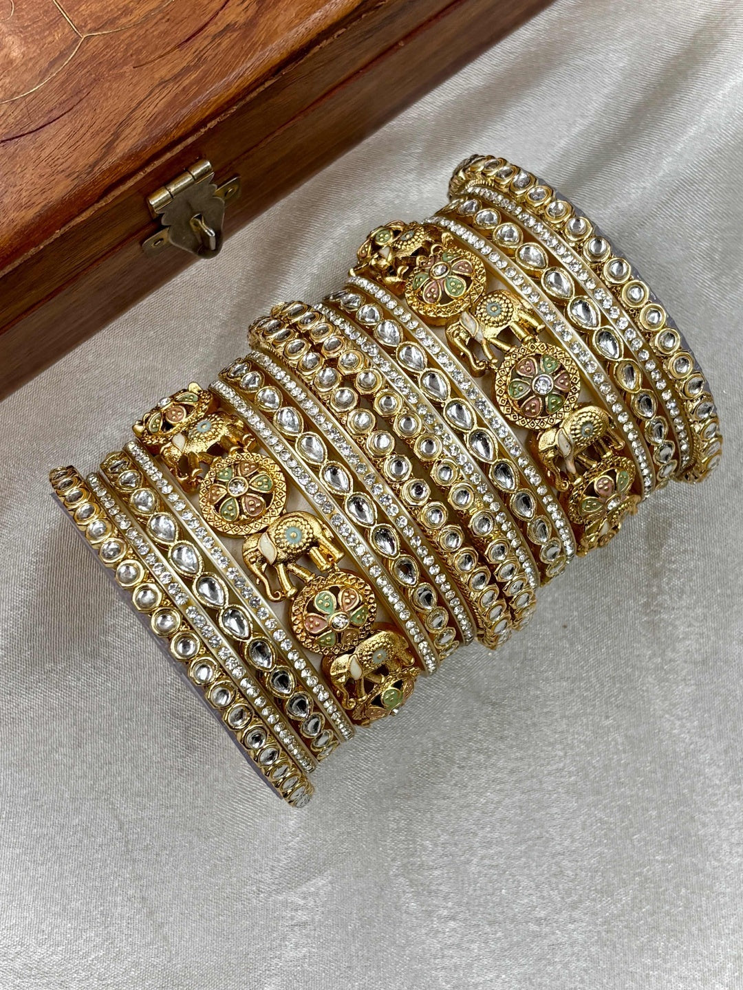 Ishhaara Traditional Gold Bangle Sets for Women - view 8