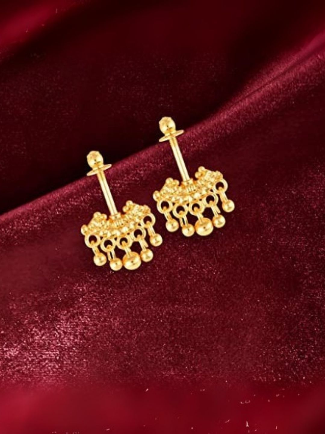 Ishhaara Traditional Gold Platted Bugdi Earrings