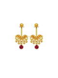 Ishhaara Traditional Golden Bugadi Earrings