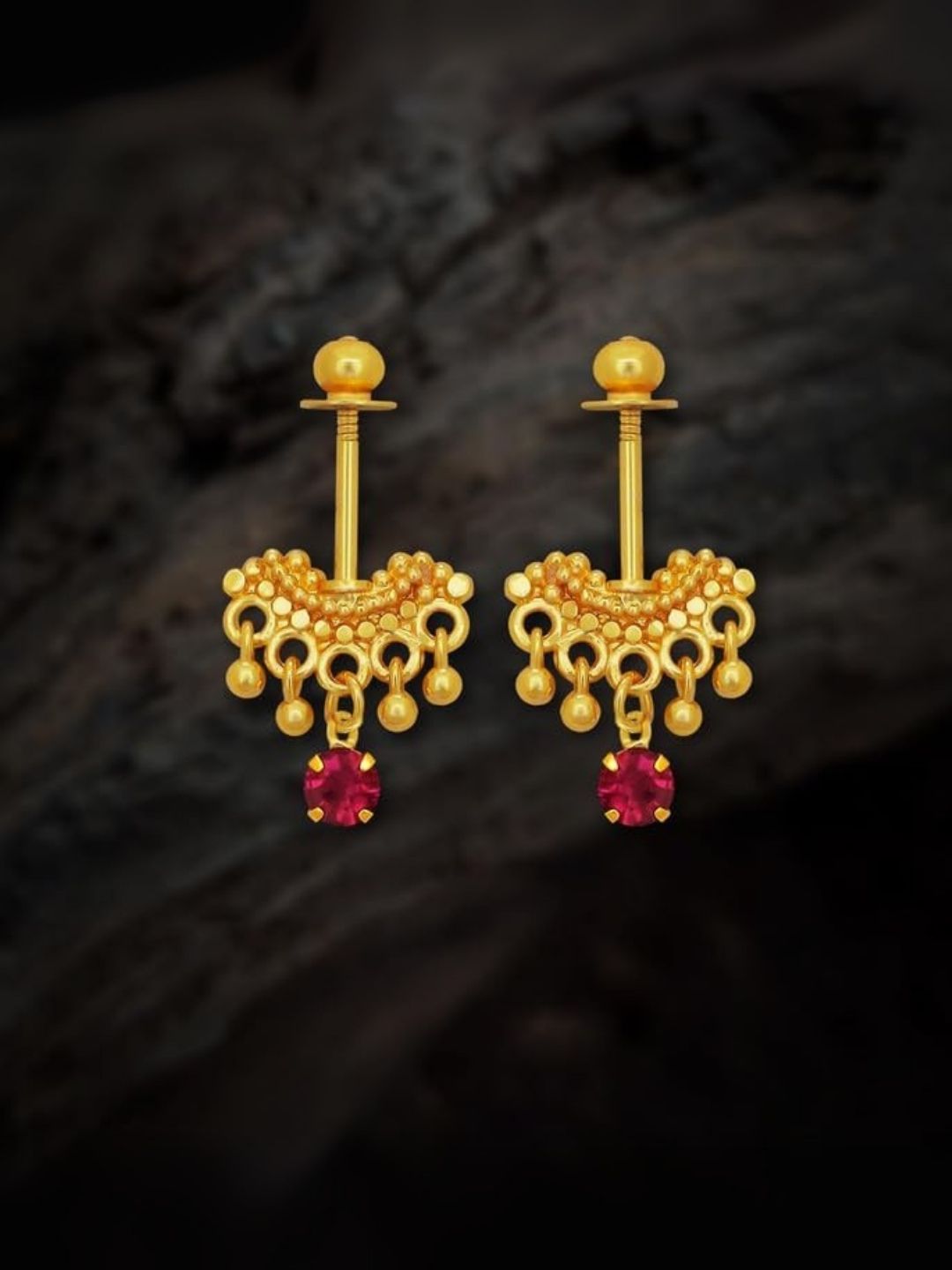 Ishhaara Traditional Golden Bugadi Earrings