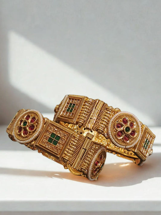 Ishhaara Traditional Heritage Broad Kada Bangles