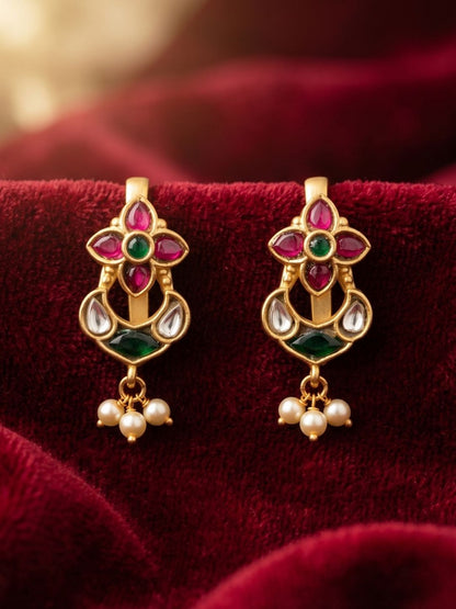 Ishhaara Traditional Jadau Kundan Bugadi Earrings