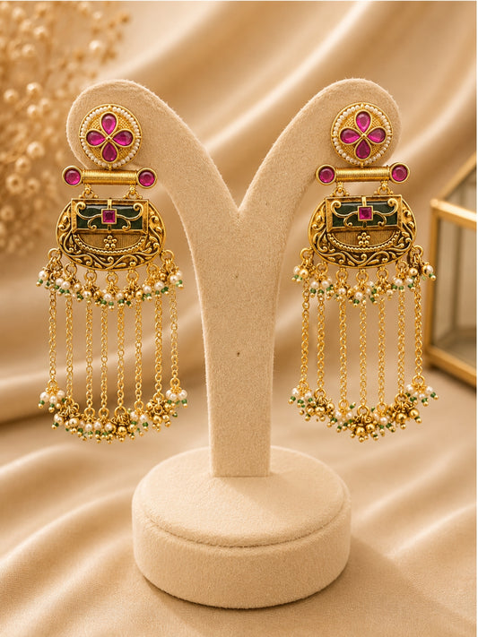 Ishhaara Traditional Kashmiri Dangler Earrings