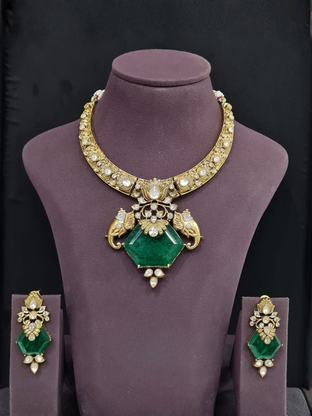 Ishhaara Traditional Kundan Polki Necklace