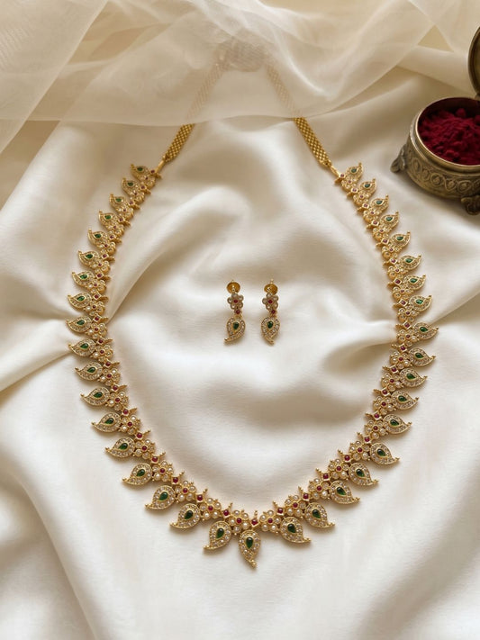 Ishhaara Traditional Mango Design Necklace Set