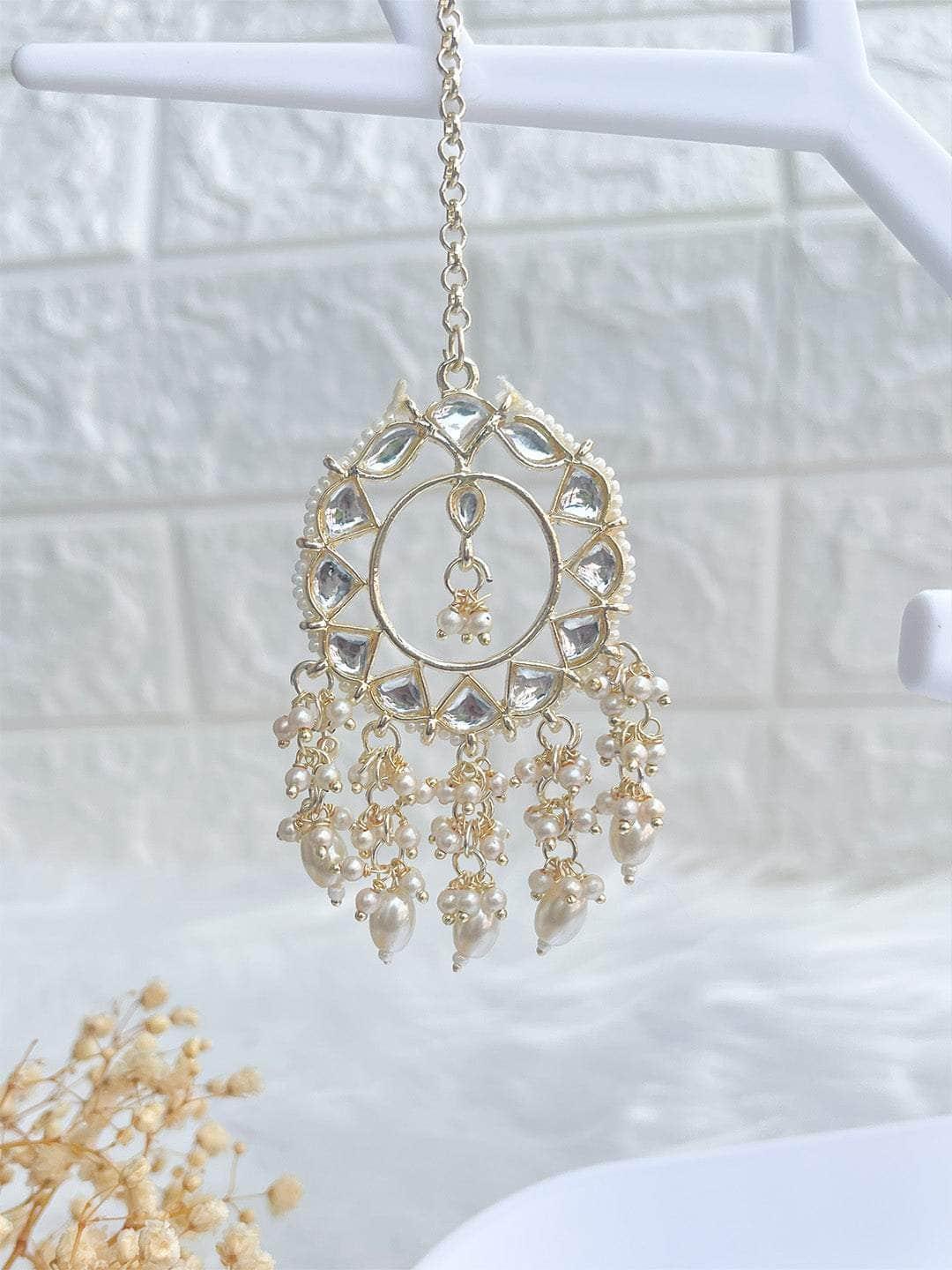 Ishhaara Traditional Meenakari Kundan Stud Earrings