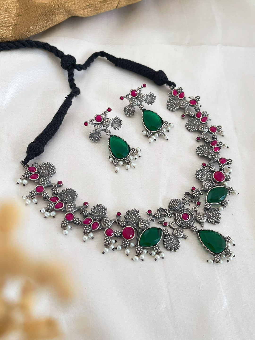 Ishhaara Traditional Oxidised Necklace Set