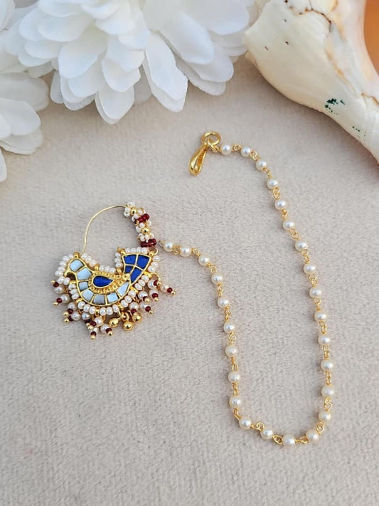 Ishhaara Traditional Peacock Design Nath