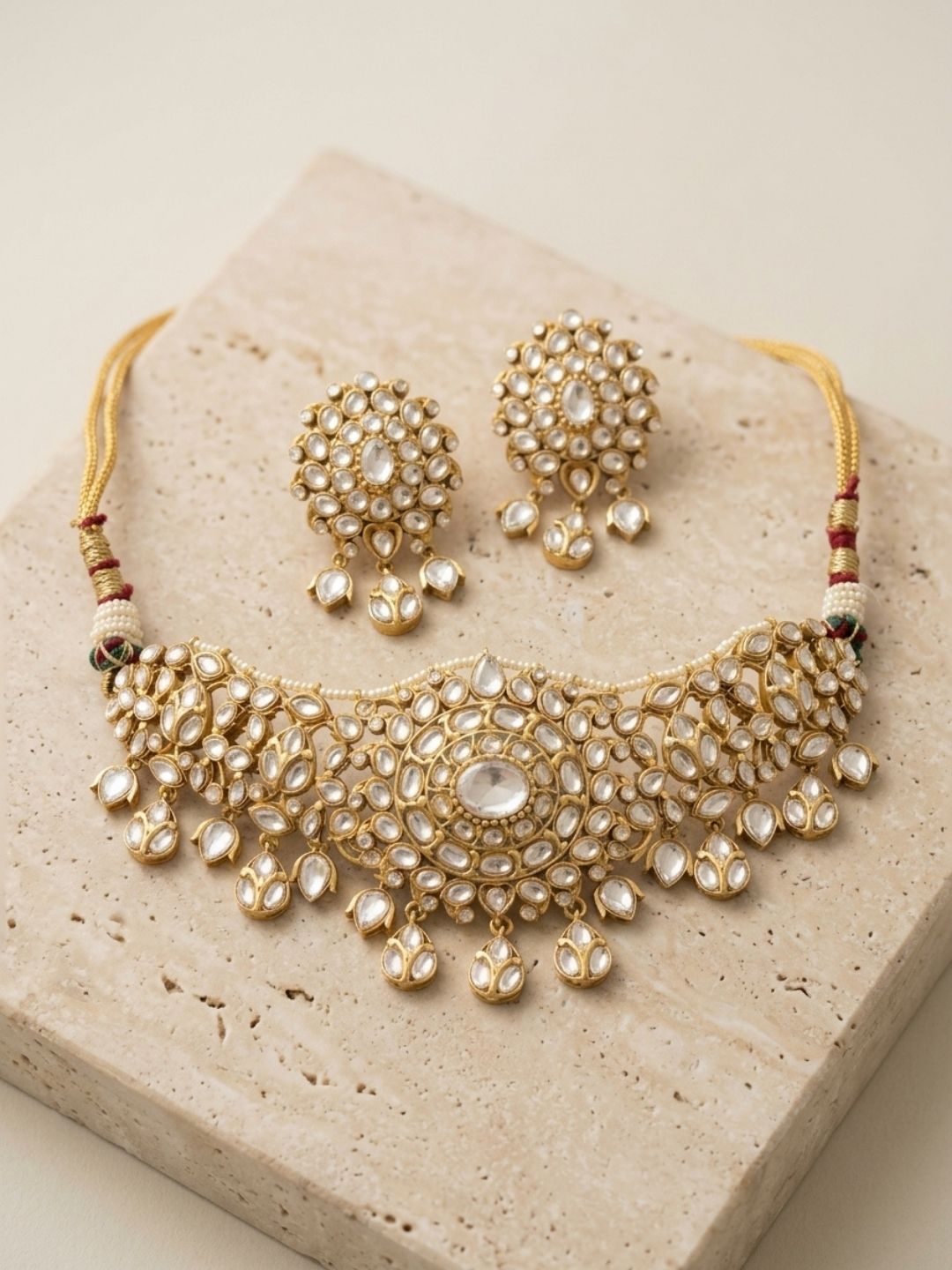 Ishhaara Traditional Polki Stone Studded Choker