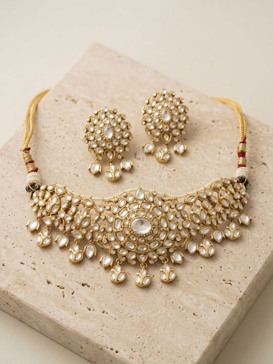 Ishhaara Traditional Polki Stone Studded Choker