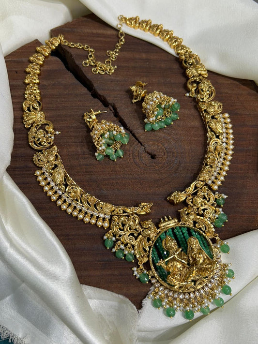 Ishhaara Traditional Radha Krishnan Choker Necklace