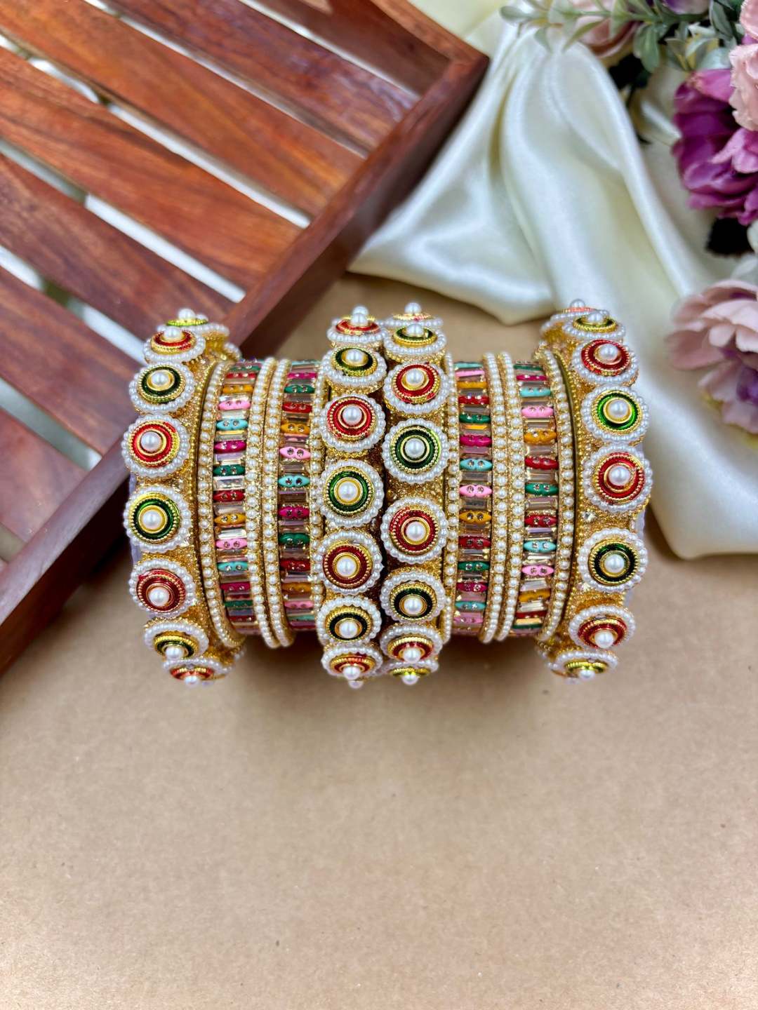 Ishhaara Traditional Rajasthani Meena Bangle Set