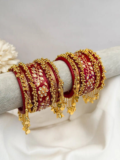 Ishhaara Traditional Red Bridal Chooda