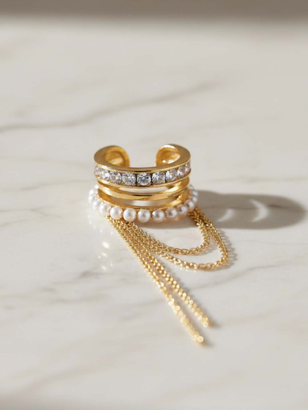 Ishhaara Trendy Long Chain Earcuff