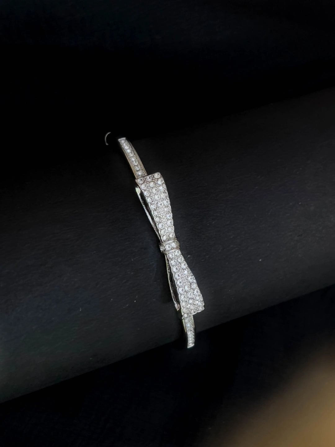 Ishhaara Trendy Stackable Bow Cuff Bangle