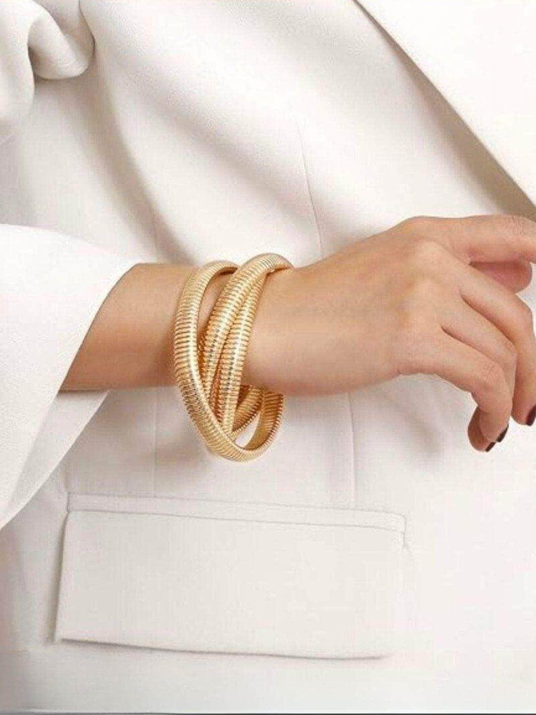 Ishhaara Triple Layer Wrap Stretchable Bracelet