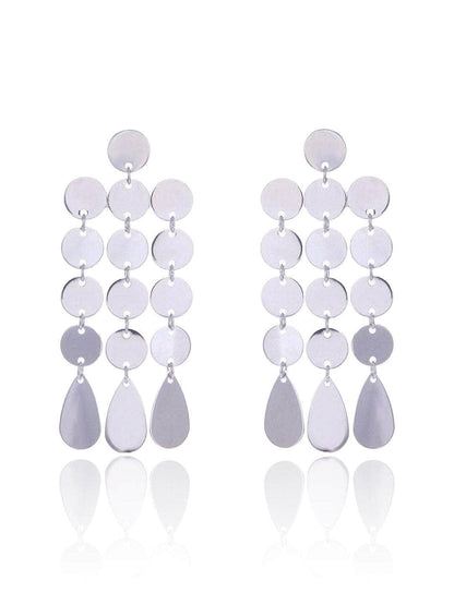 Ishhaara Triple Line Earrings Silver