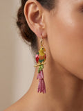 Ishhaara Tropical Parrot Drop Earrings