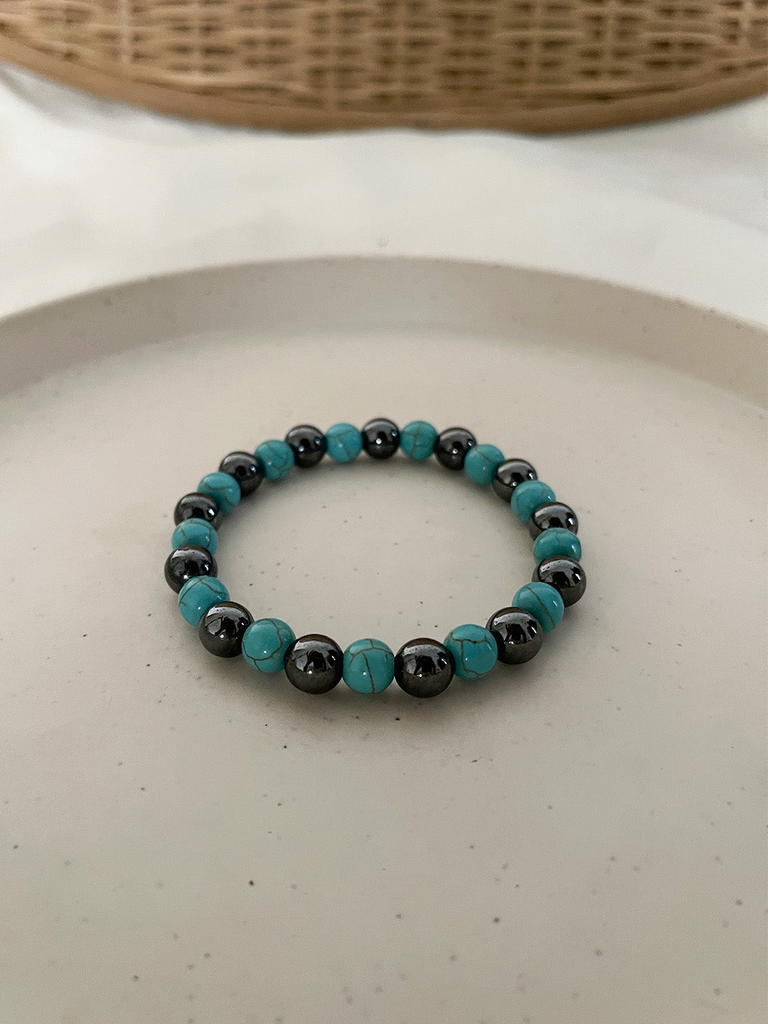 Ishhaara Turquoise With Hematite Bracelet