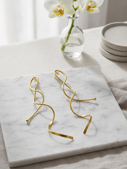 Ishhaara Twisted Drop Earrings