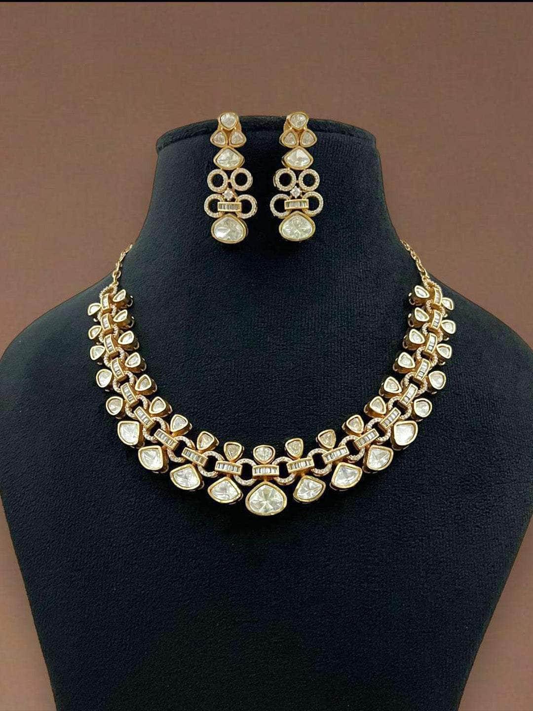 Ishhaara Two Layered Designer Kundan Necklace Set
