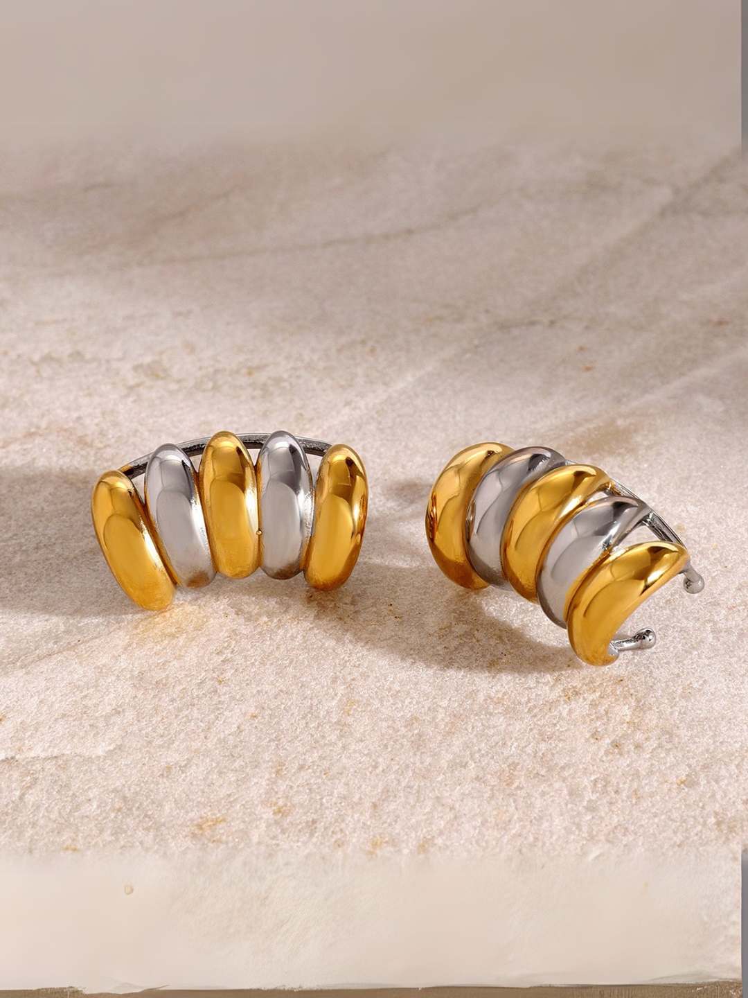 Ishhaara Two Toned Climber Earrings